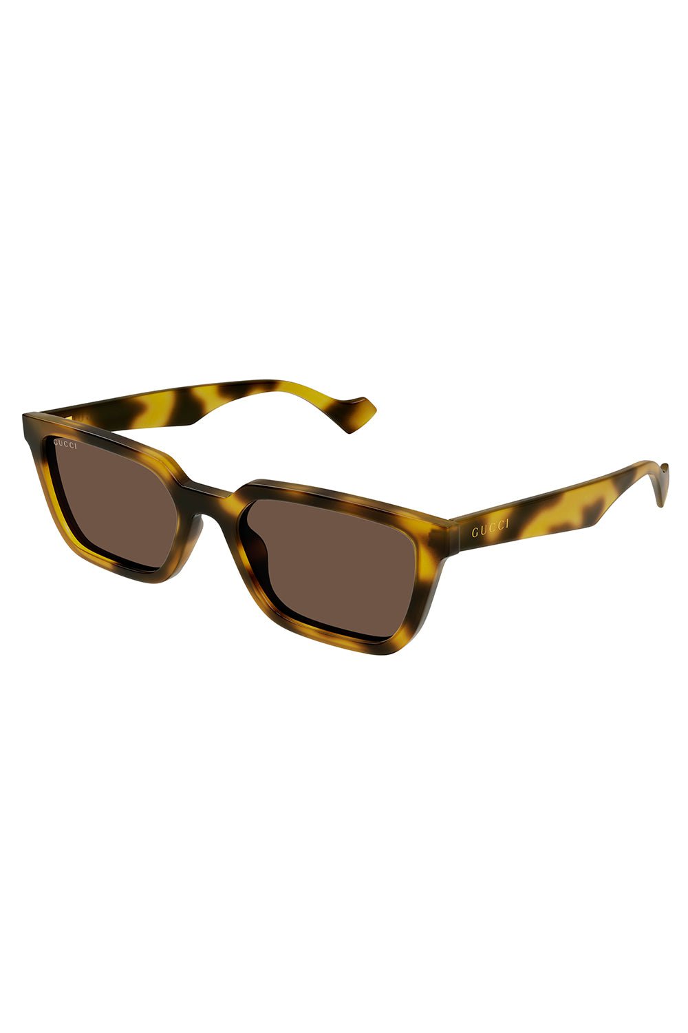 GUCCI-Rectangular Frame Sunglasses-HAV/YLW