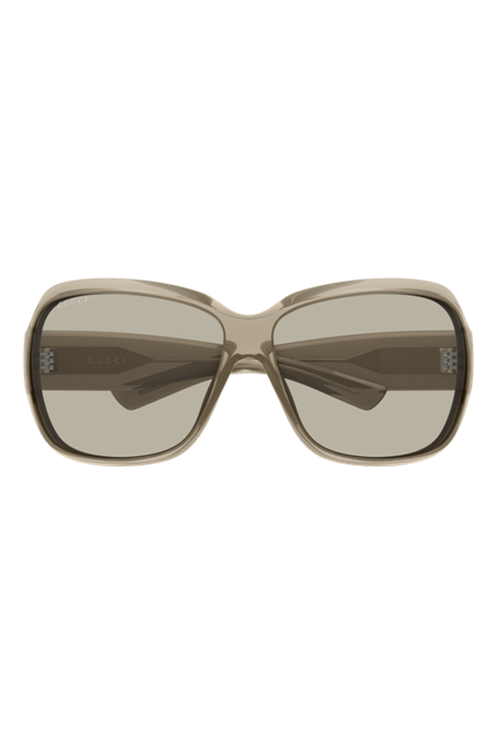 Square Frame Wrap Sunglasses-CREAM-ACCESSORIESUNGLASSES-GUCCI