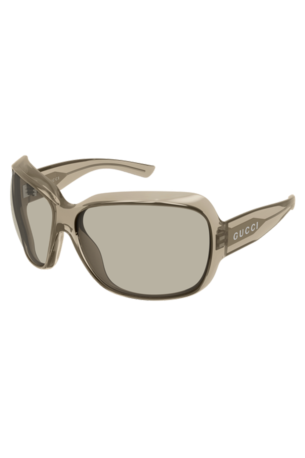 Square Frame Wrap Sunglasses-CREAM-ACCESSORIESUNGLASSES-GUCCI