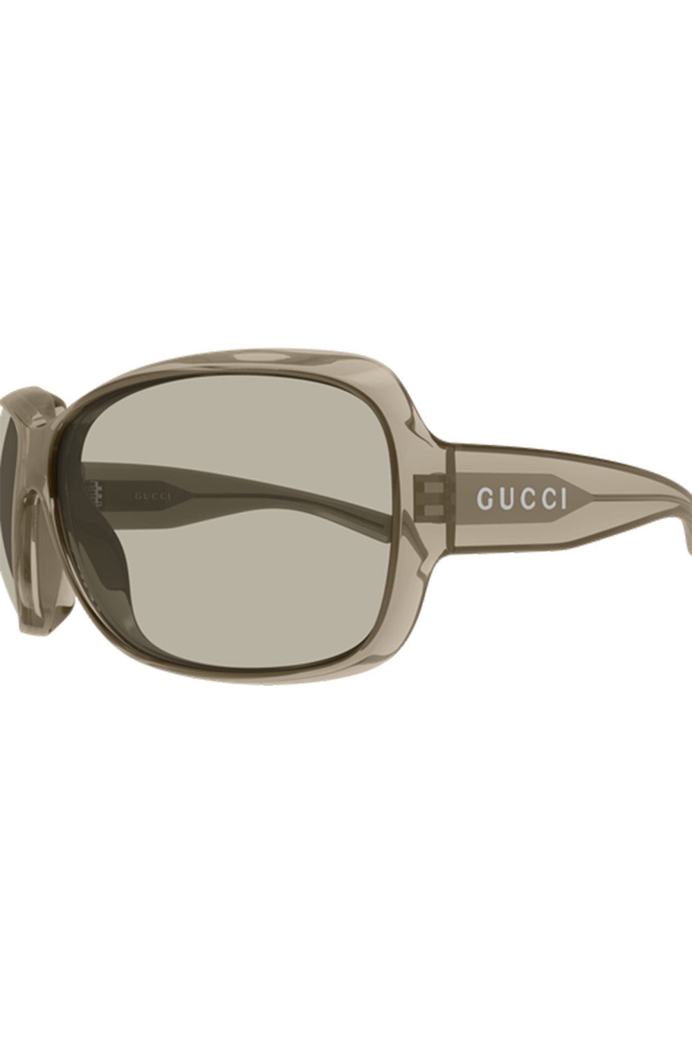 Square Frame Wrap Sunglasses-CREAM-ACCESSORIESUNGLASSES-GUCCI