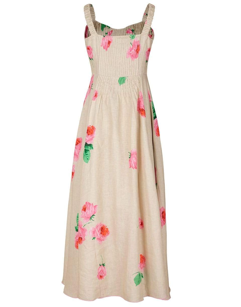 GUL HURGEL-Pink Rose Pleated Dress-