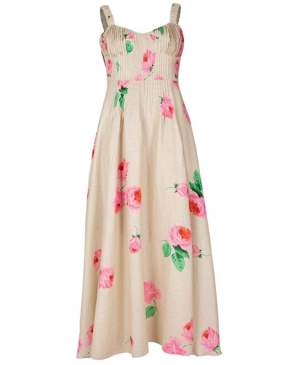 GUL HURGEL-Pink Rose Pleated Dress-
