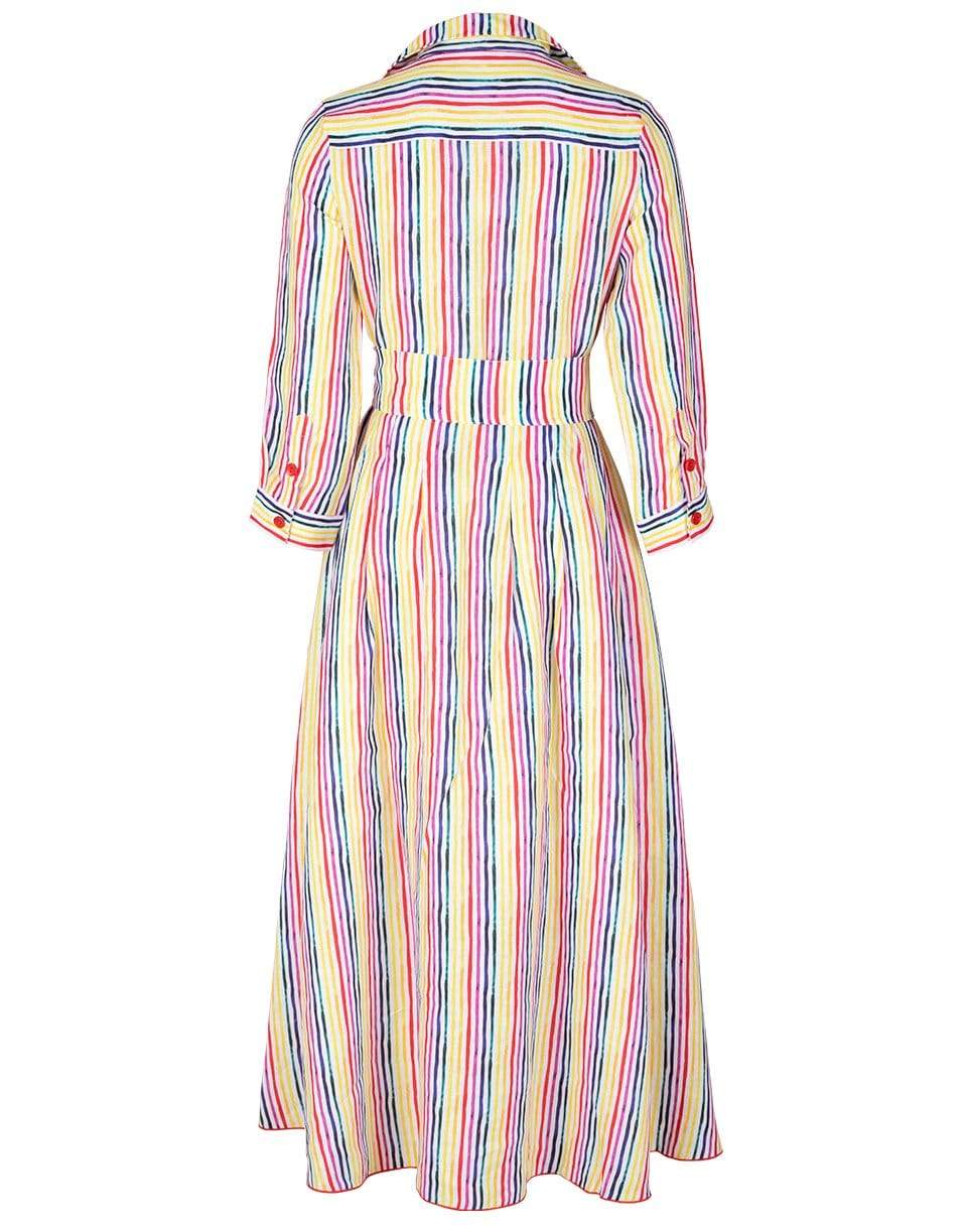 GUL HURGEL-Rainbow Stripe Shirt Dress-