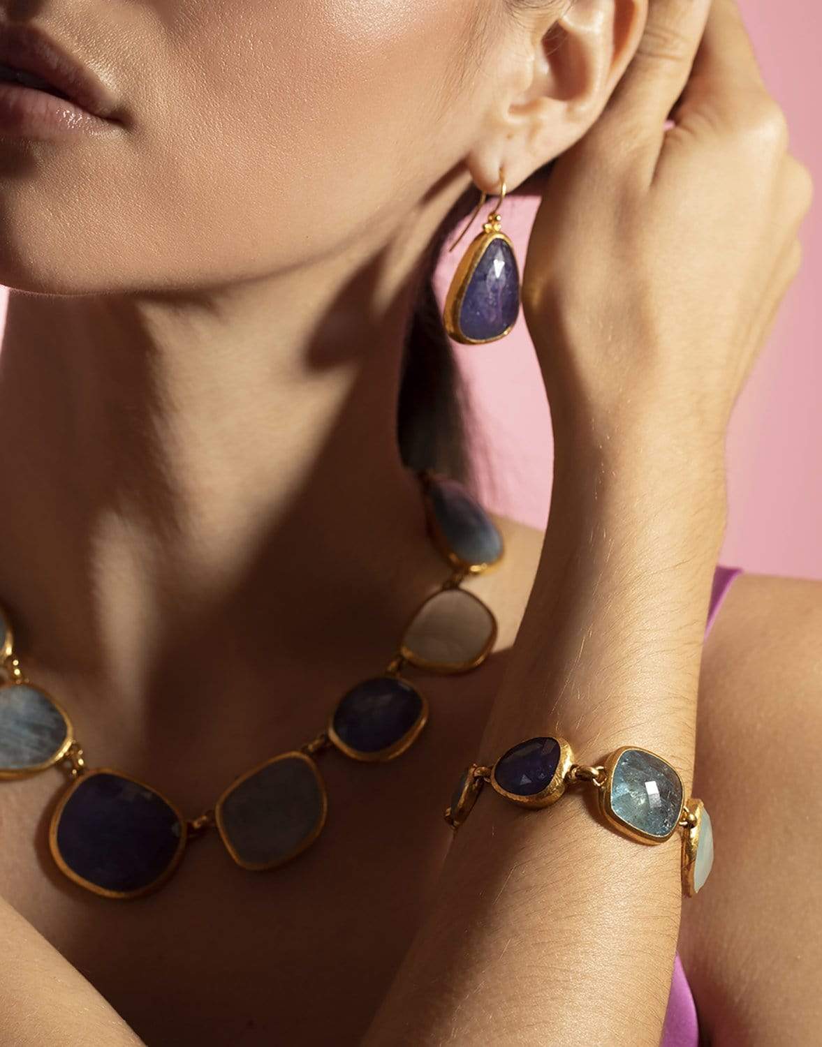 GURHAN-Elements Mixed Stone Bracelet-YELLOW GOLD