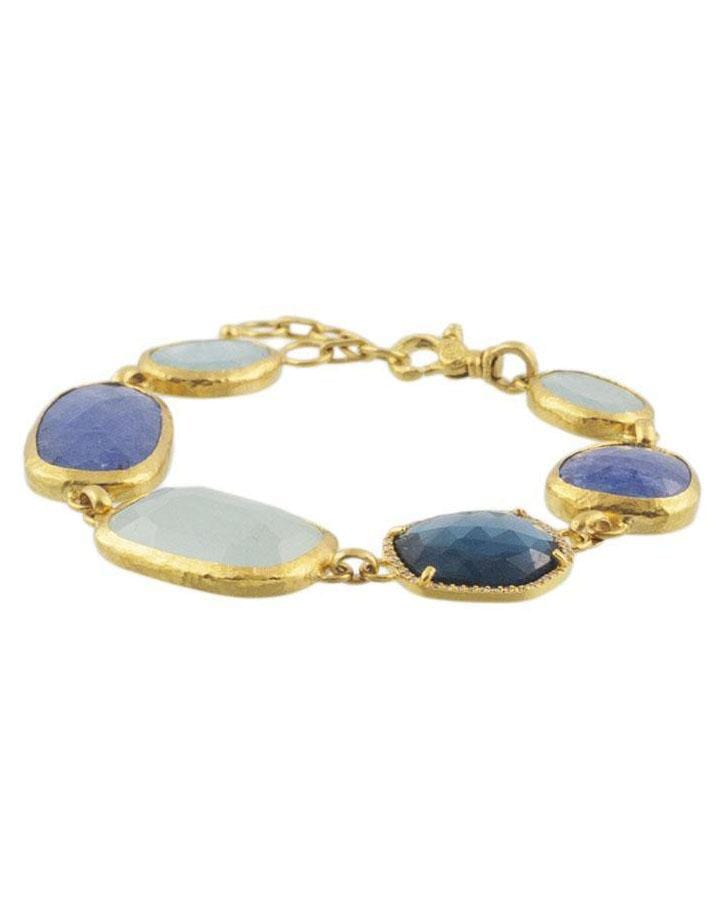 GURHAN-Elements Mixed Stone Bracelet-YELLOW GOLD