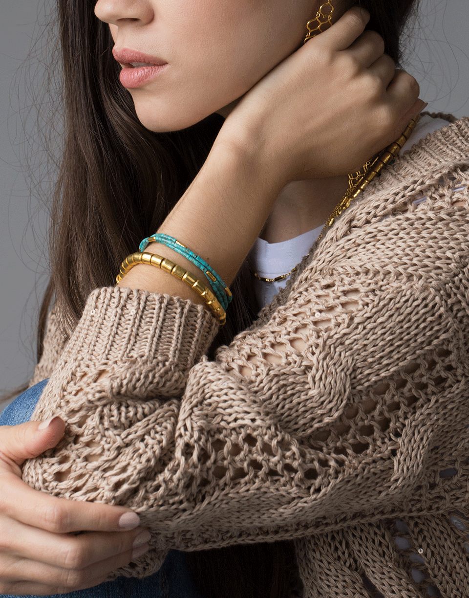 GURHAN-Vertigo Single Strand Bracelet-YELLOW GOLD