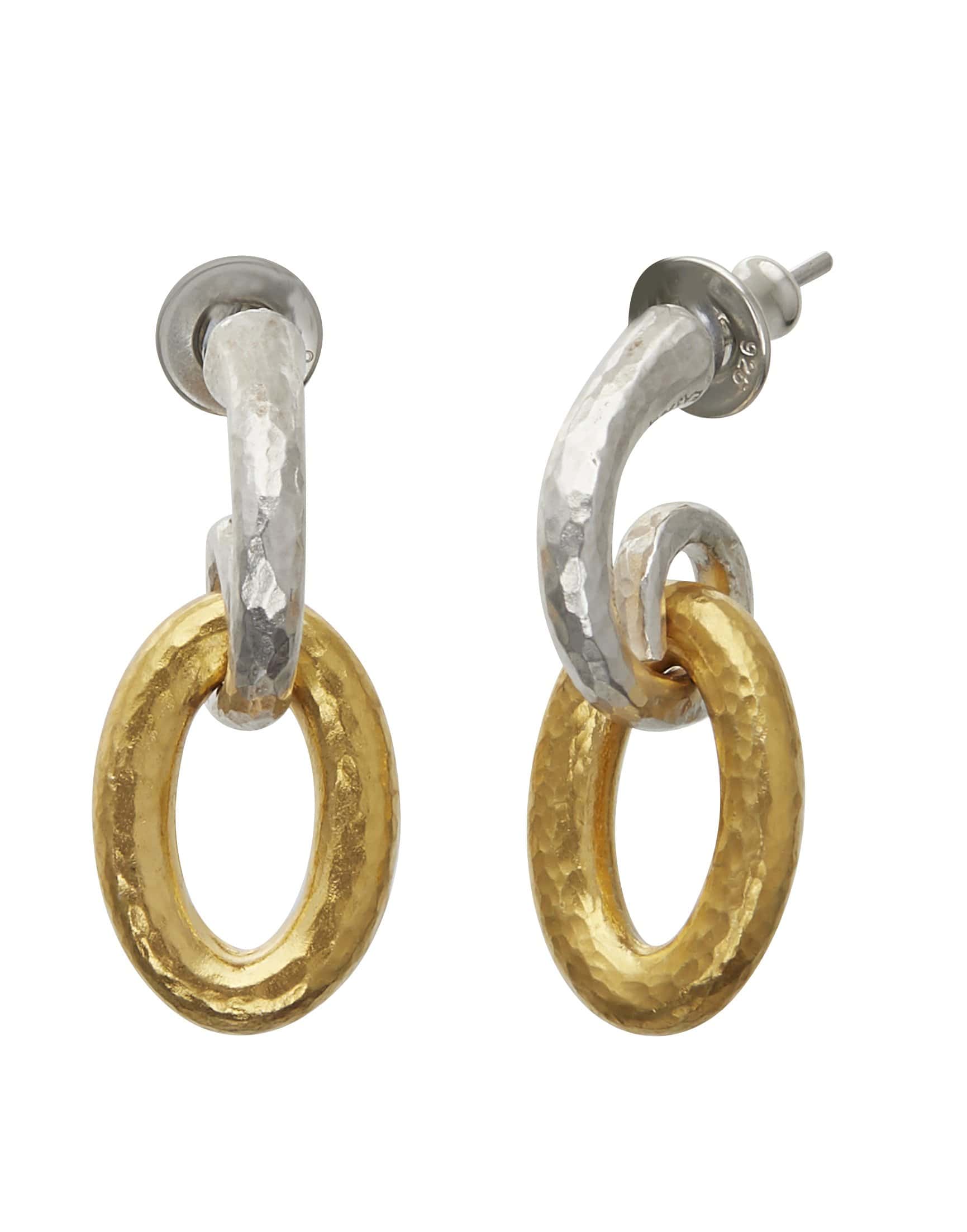 GURHAN-Hoopla Silver Drop Earrings-SILVER