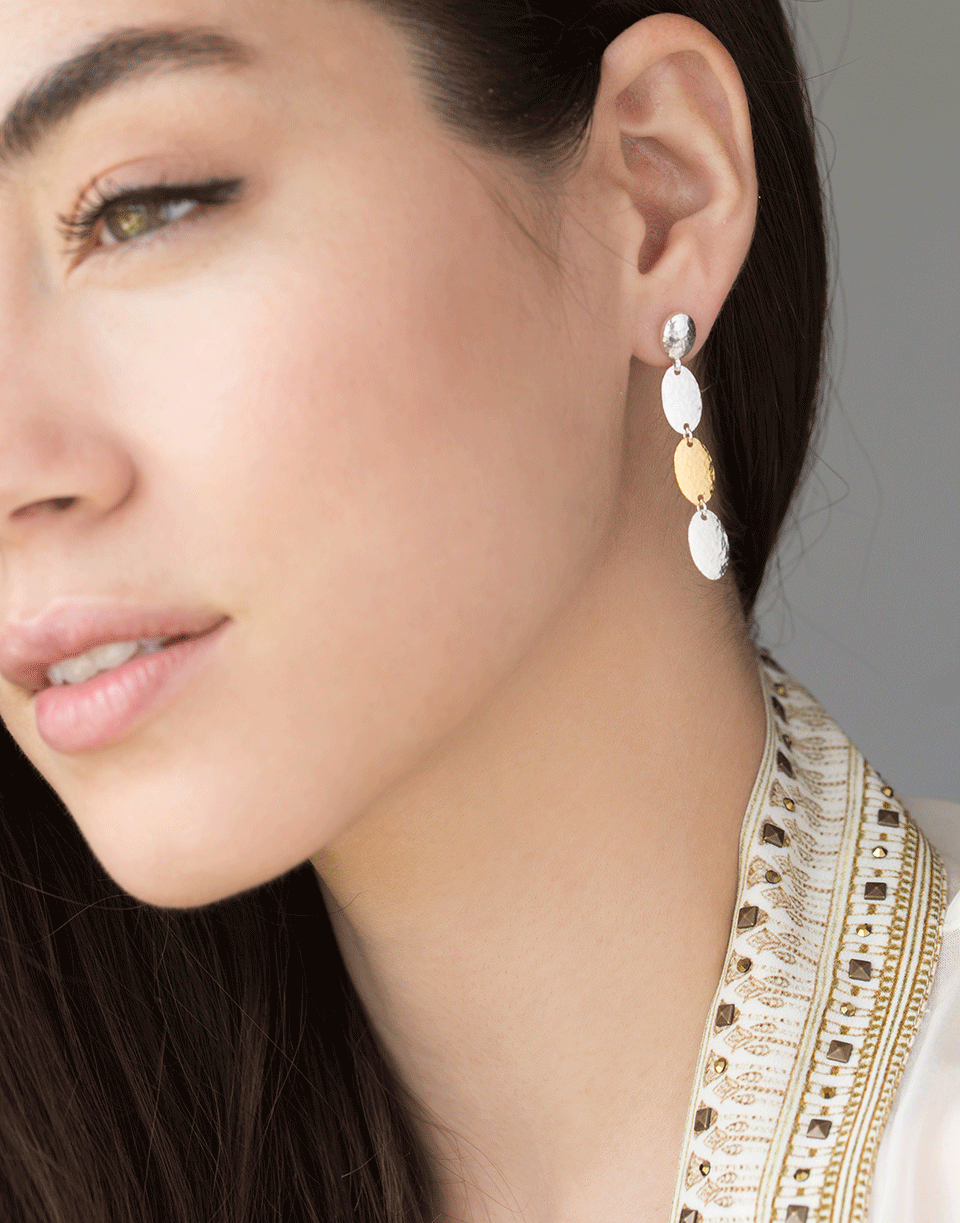 GURHAN-Mango Silver Stiletto Earring-SILVER