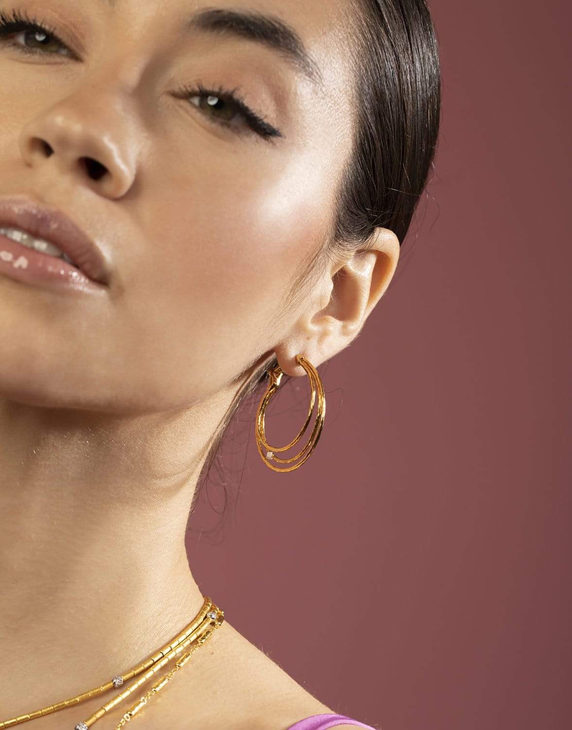 GURHAN-Gold Hoopla Earrings-YELLOW GOLD