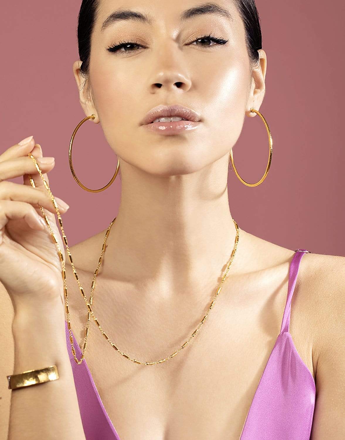GURHAN-Large Vertigo Hoops-YELLOW GOLD
