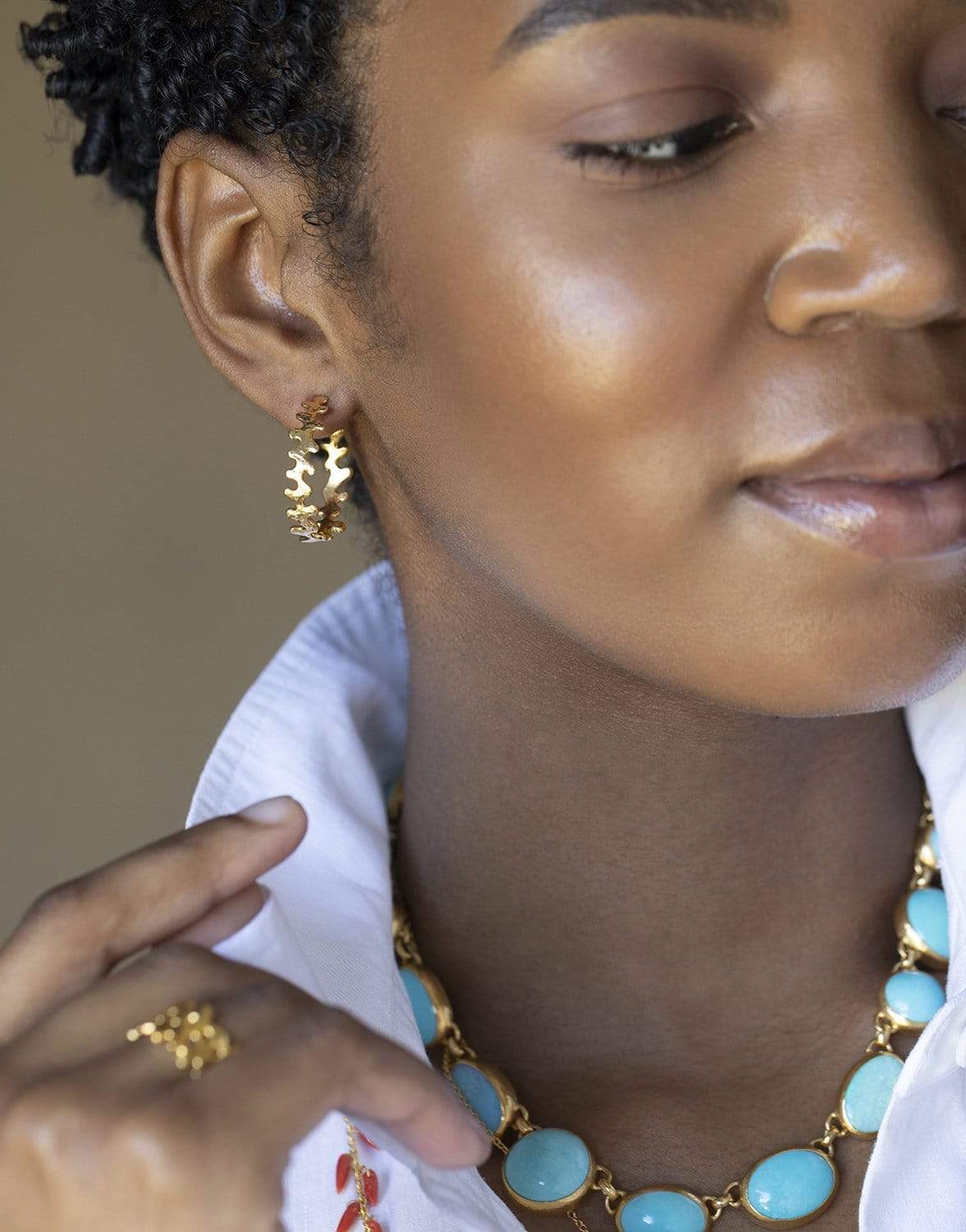 GURHAN-Liquid Gold Hoop Earrings-YELLOW GOLD