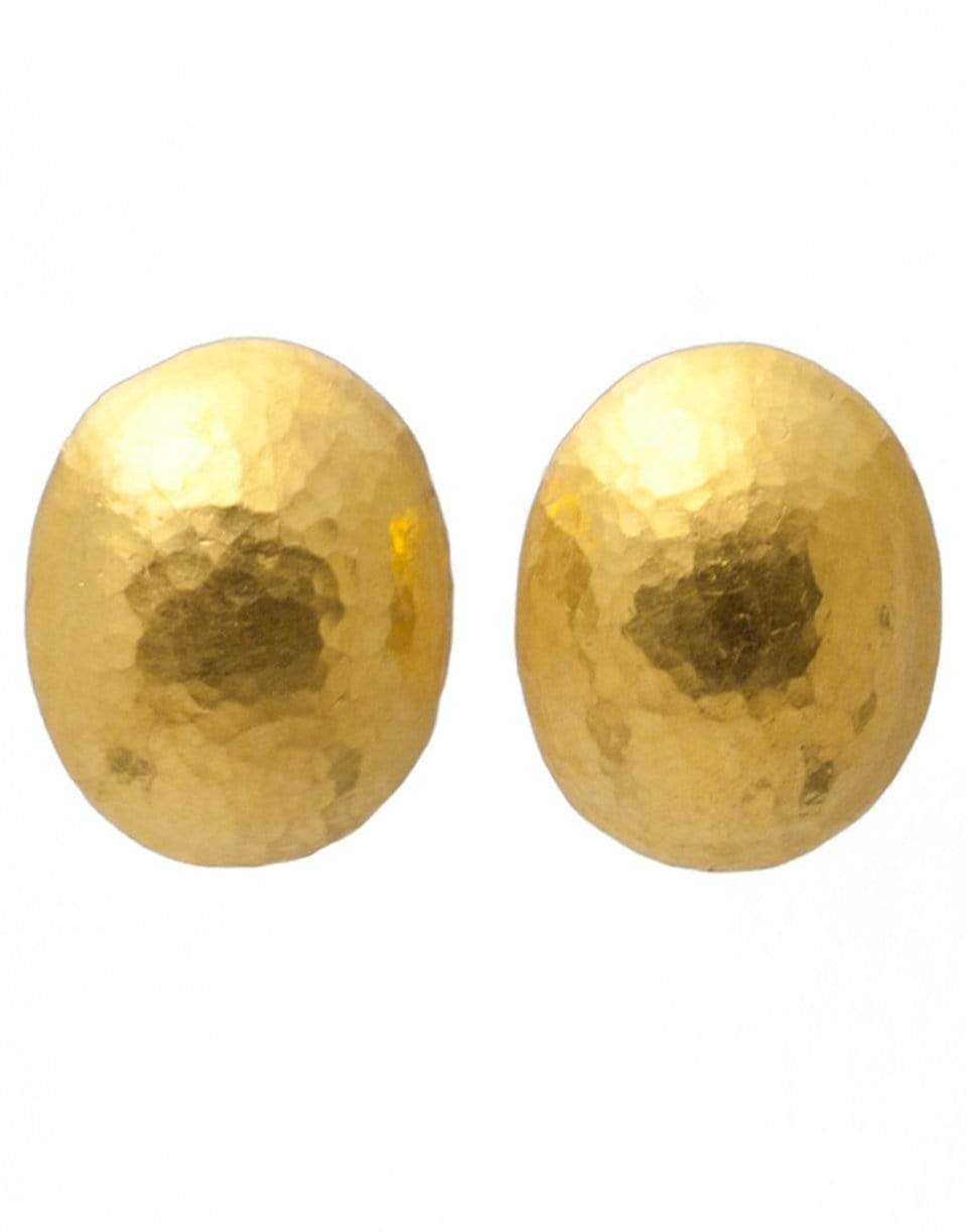 GURHAN-Spell Jordan Stud Earrings-YELLOW GOLD