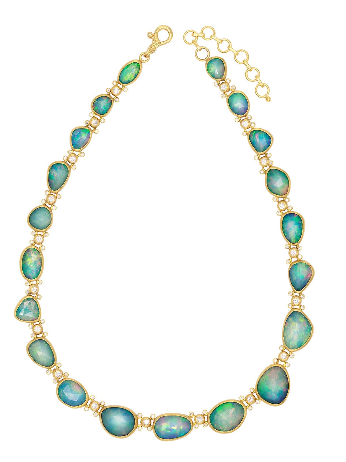 GURHAN-Elements Mixed Opal Necklace-YELLOW GOLD