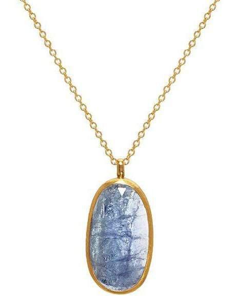 GURHAN-Elements Tanzanite Pendant Necklace-YELLOW GOLD