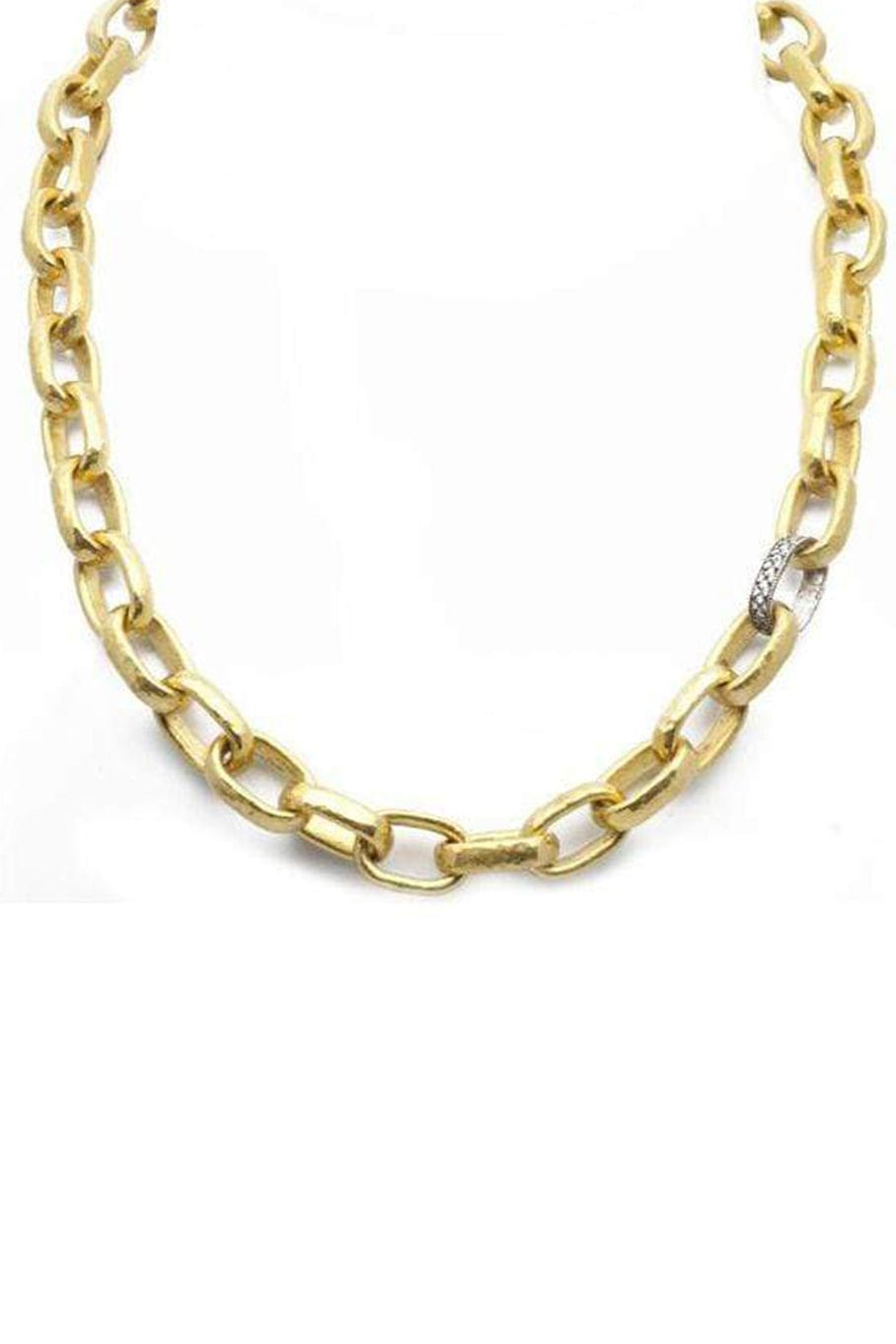 GURHAN-Oval Link Necklace-YELLOW GOLD