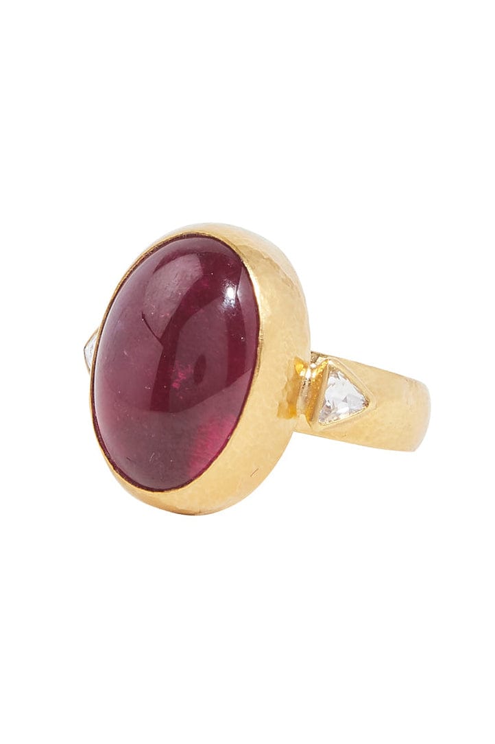 GURHAN-Rune Tourmaline Ring-YELLOW GOLD