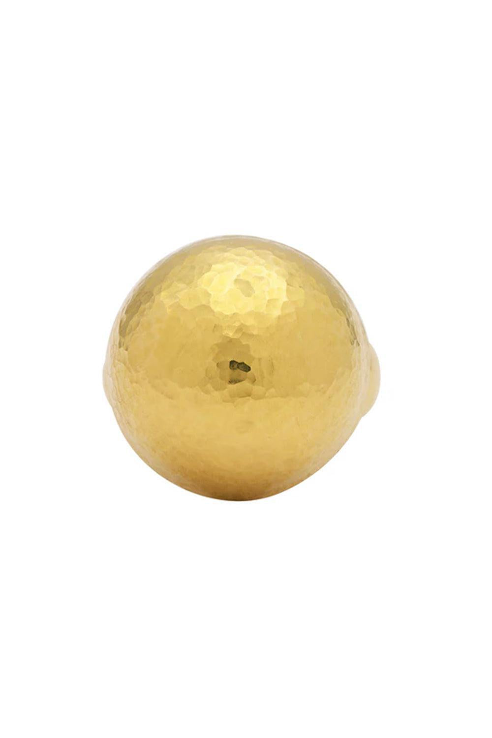 GURHAN-Hammered Half Ball Cocktail Ring-YELLOW GOLD