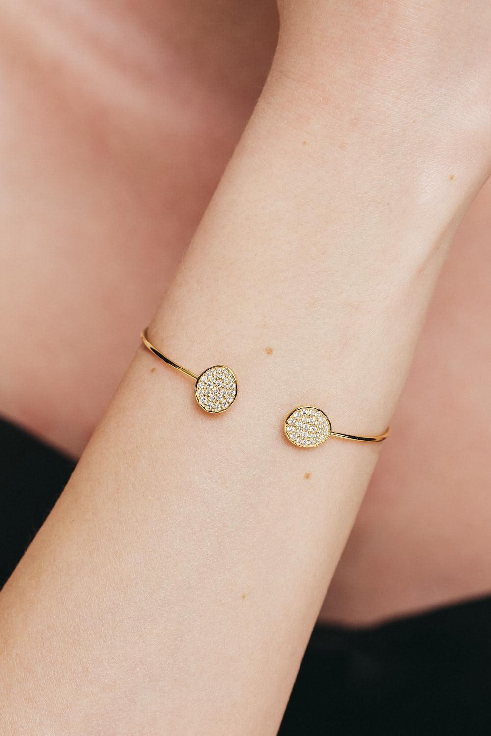 Flat Bracelet-YELLOW GOLD-17CM-JEWELRYFINE JEWELBRACELET O-GUZEMA FINE JEWELRY