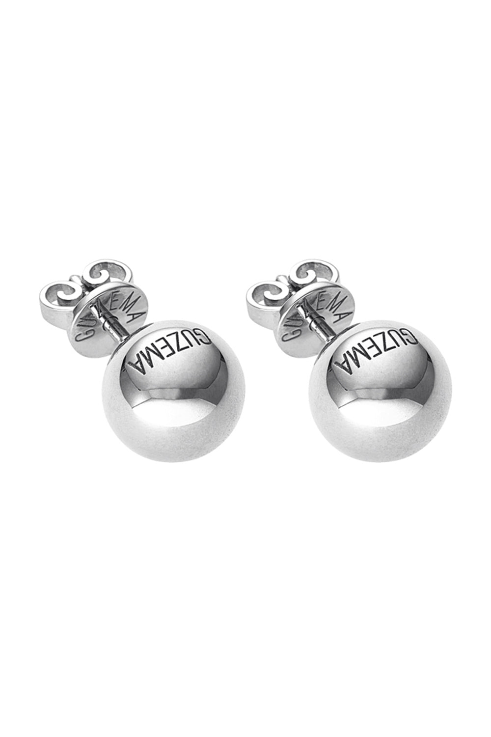 Bold Orb Earrings-WHITE GOLD-JEWELRYFINE JEWELEARRING-GUZEMA FINE JEWELRY