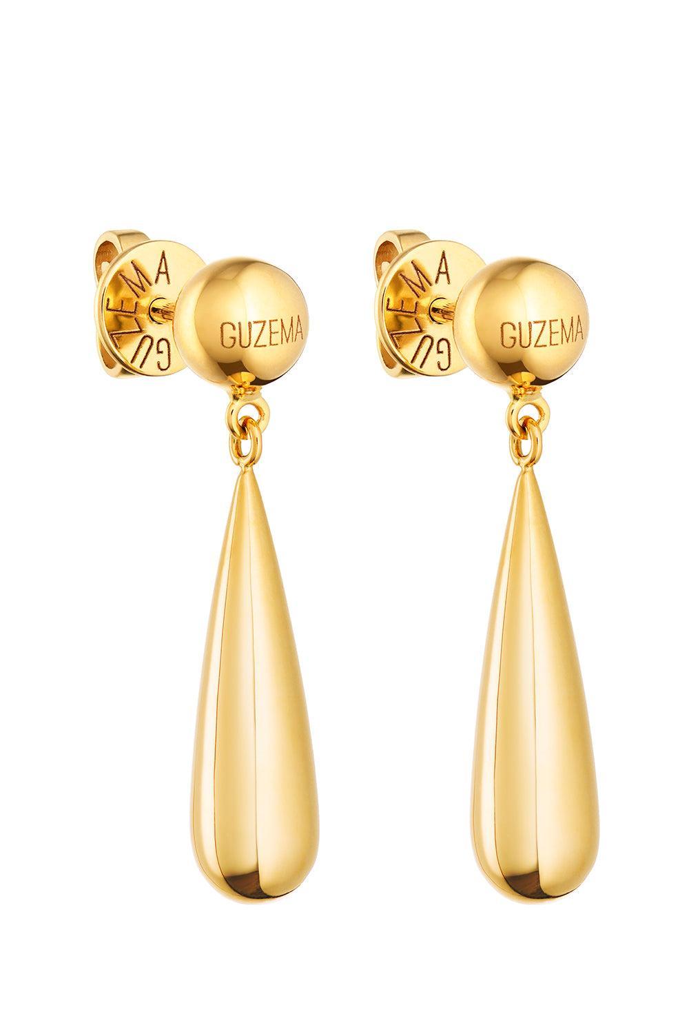 Droplet Earrings-YELLOW GOLD-JEWELRYFINE JEWELEARRING-GUZEMA FINE JEWELRY