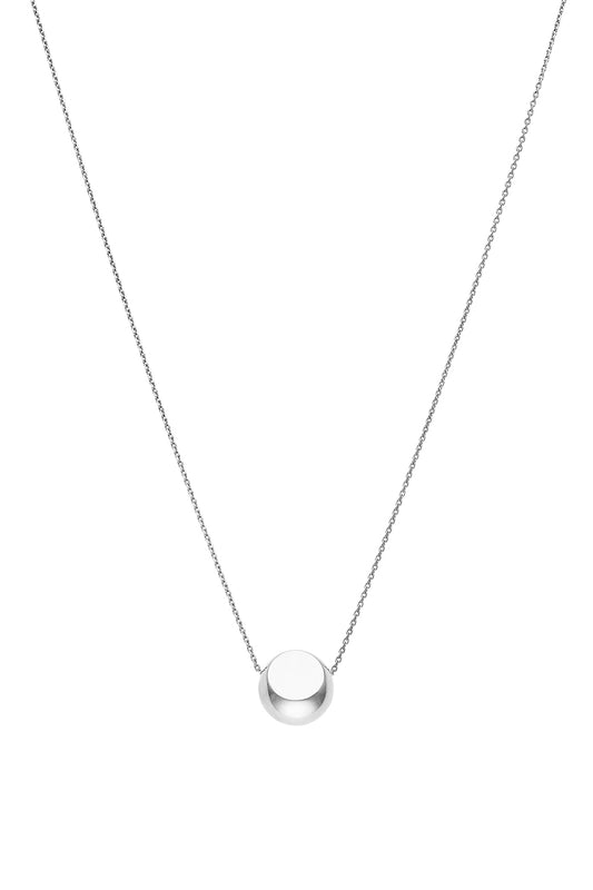 Semi-Orb Necklace - White Gold-WHTIGOLD-43CM-JEWELRYFINE JEWELNECKLACE O-GUZEMA FINE JEWELRY