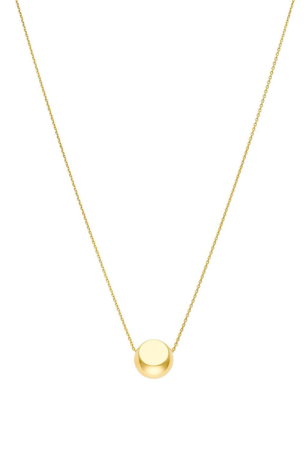 Semi-Orb Necklace - Yellow Gold-YELLOW GOLD-43CM-JEWELRYFINE JEWELNECKLACE O-GUZEMA FINE JEWELRY