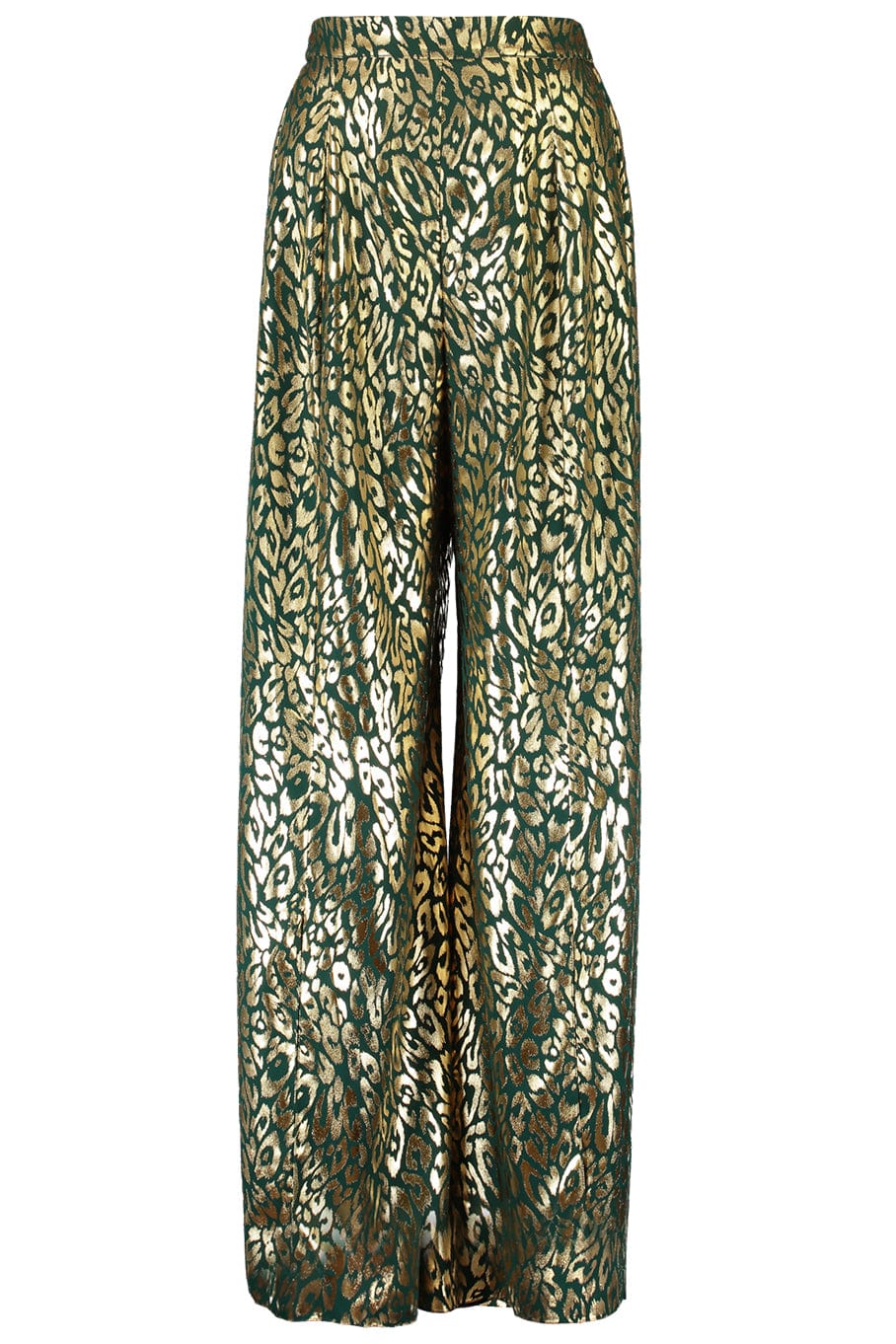 HALPERN-Wide Leg Paneled Trousers-