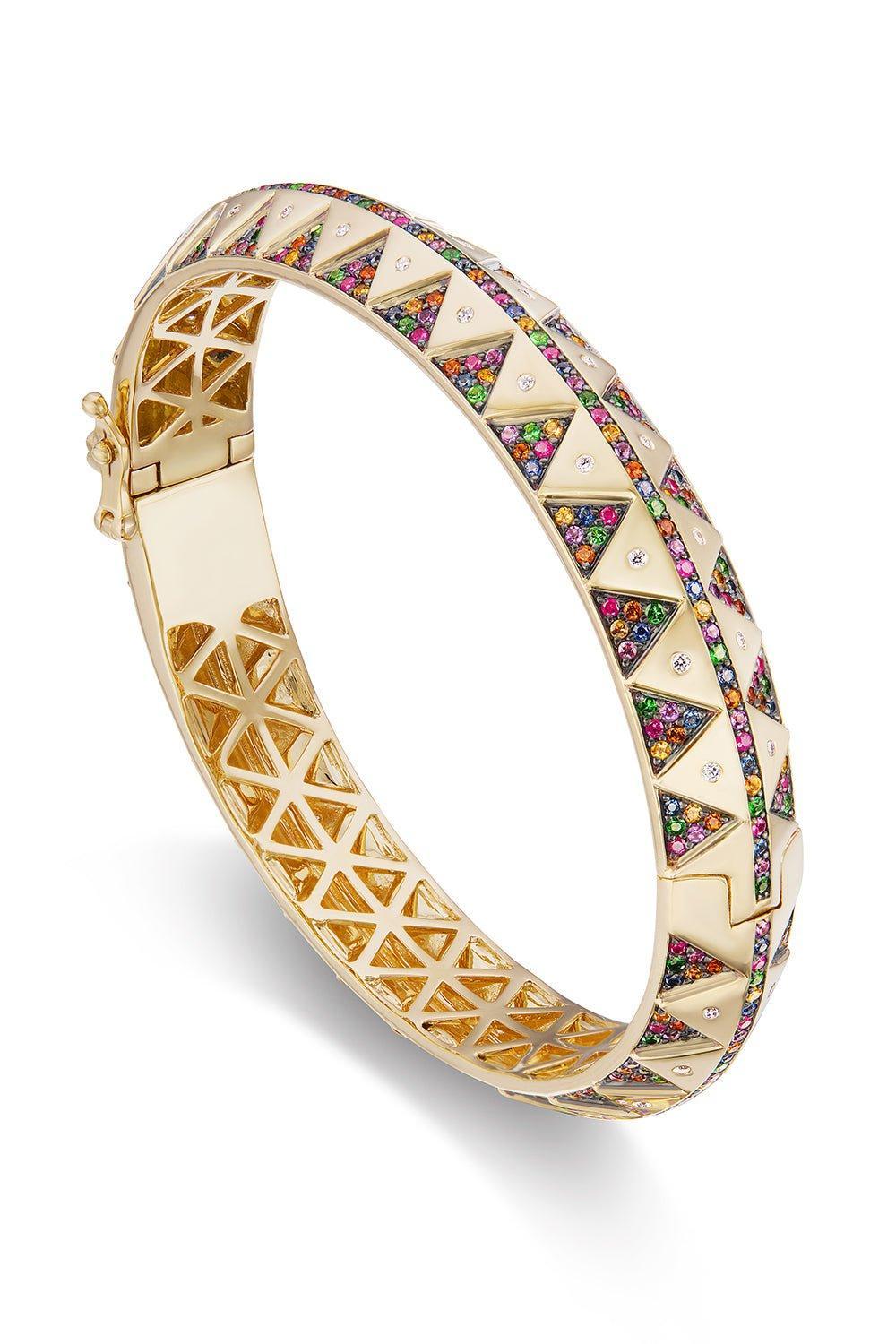 HARWELL GODFREY-Chubby Talisman Bangle-YELLOW GOLD