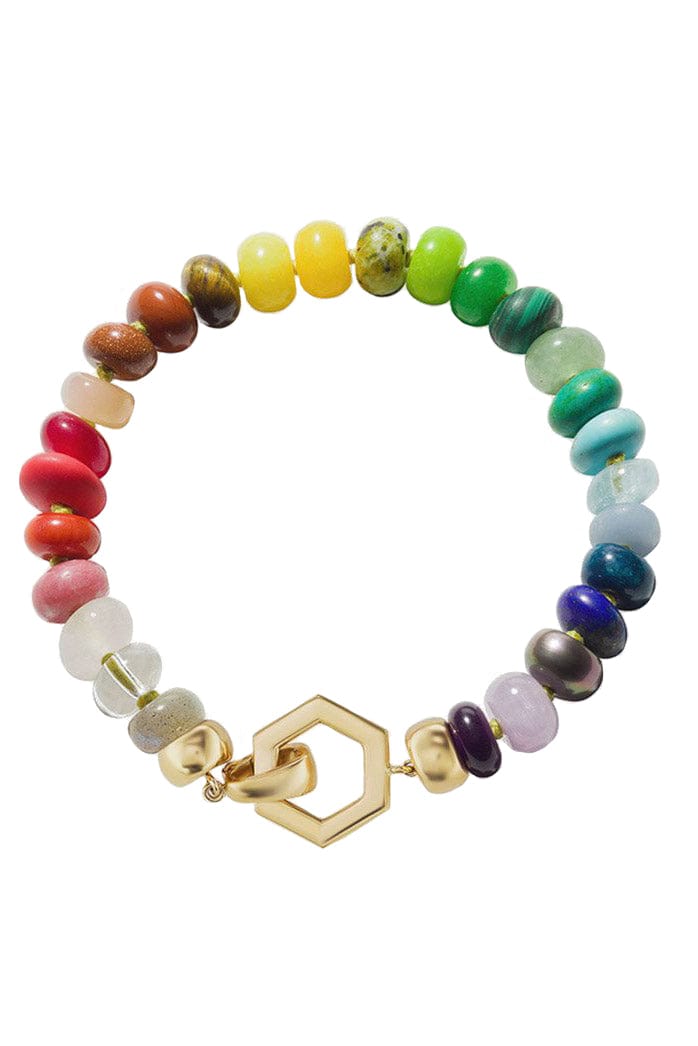HARWELL GODFREY-Rainbow Bead Foundation Bracelet-YELLOW GOLD