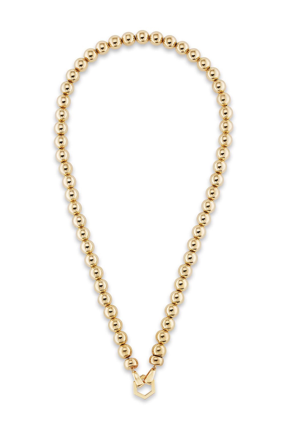 HARWELL GODFREY-Extra Large Ball Foundation Necklace-YELLOW GOLD