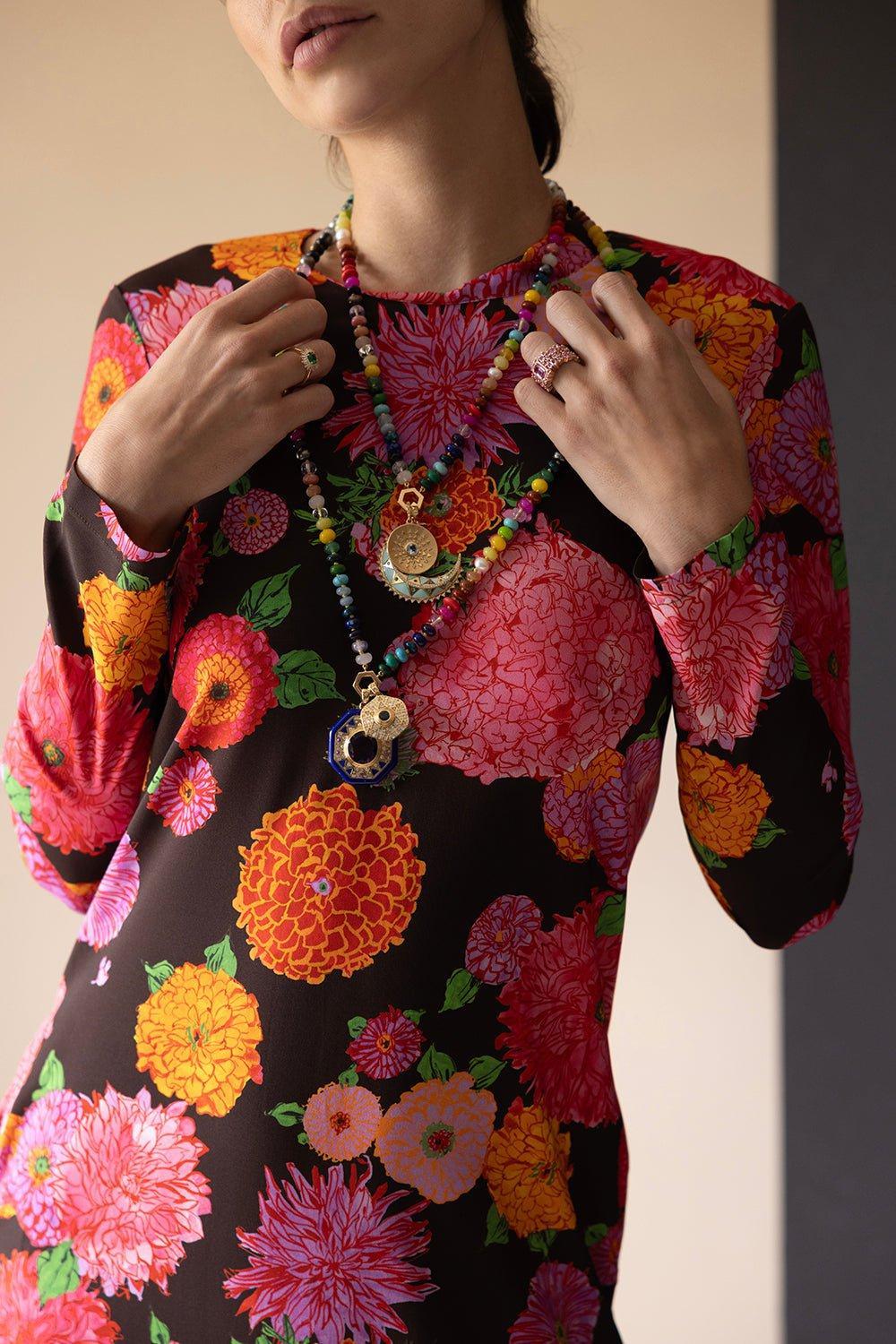 HARWELL GODFREY-Rainbow Bead Foundation Necklace - 32in-YELLOW GOLD