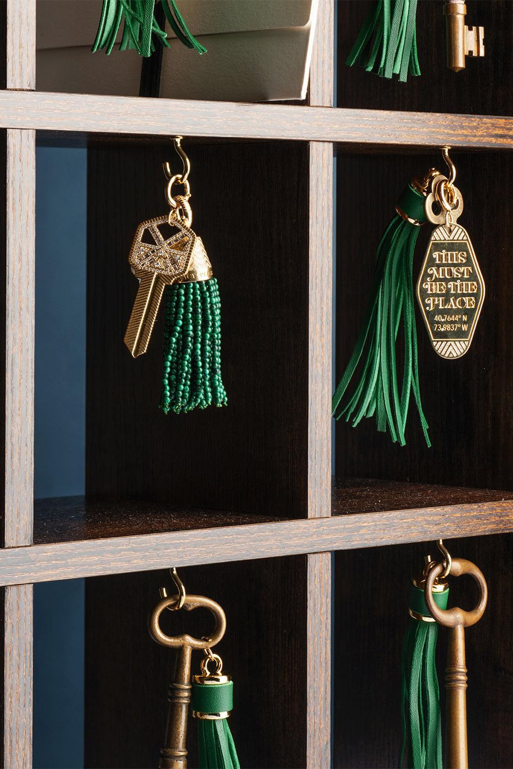 Privacy Please Keychain Tassel-YELLOW GOLD-JEWELRYFINE JEWELPENDANT-HARWELL GODFREY