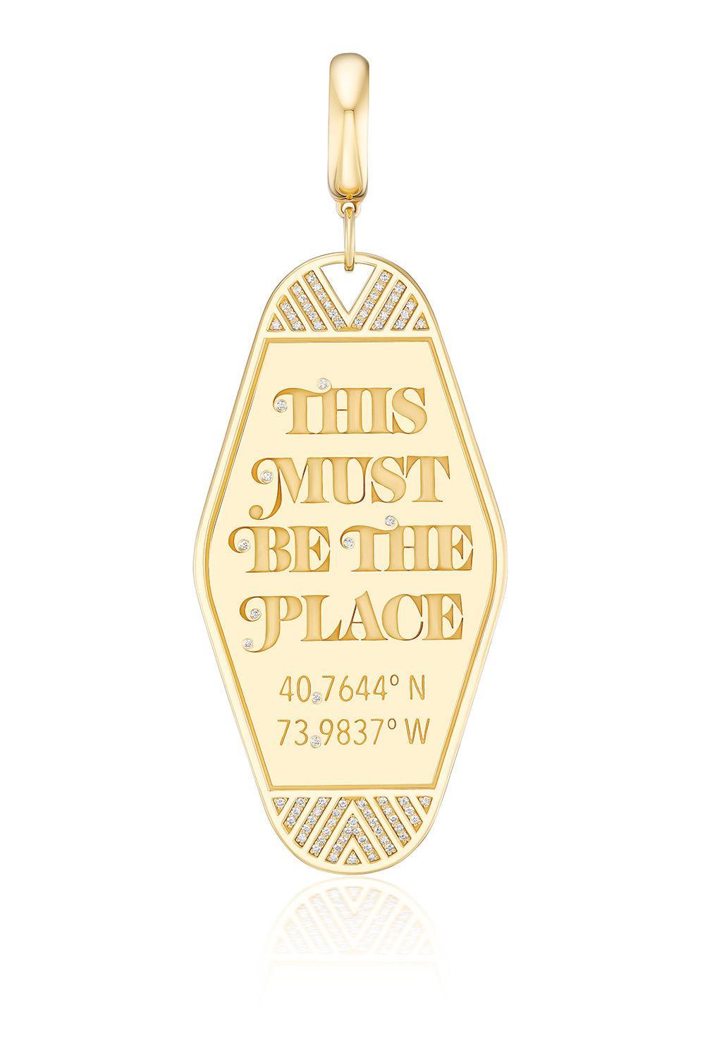 Diamond The Place Major Keychain Charm-YELLOW GOLD-JEWELRYFINE JEWELPENDANT-HARWELL GODFREY