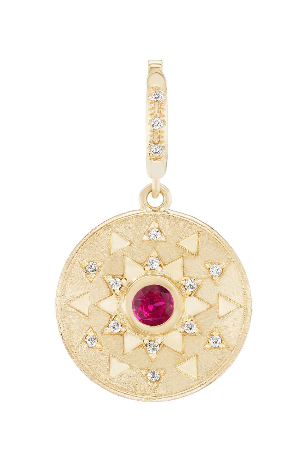 HARWELL GODFREY-Mini Sun Sign Pendant-YELLOW GOLD