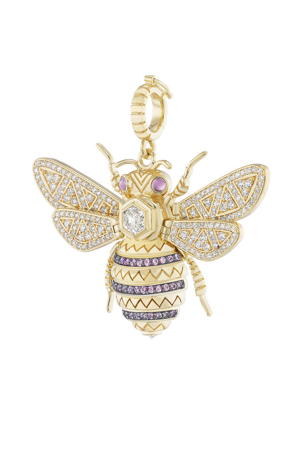 Purple Honey Bee Pendant JEWELRYFINE JEWELPENDANT HARWELL GODFREY   