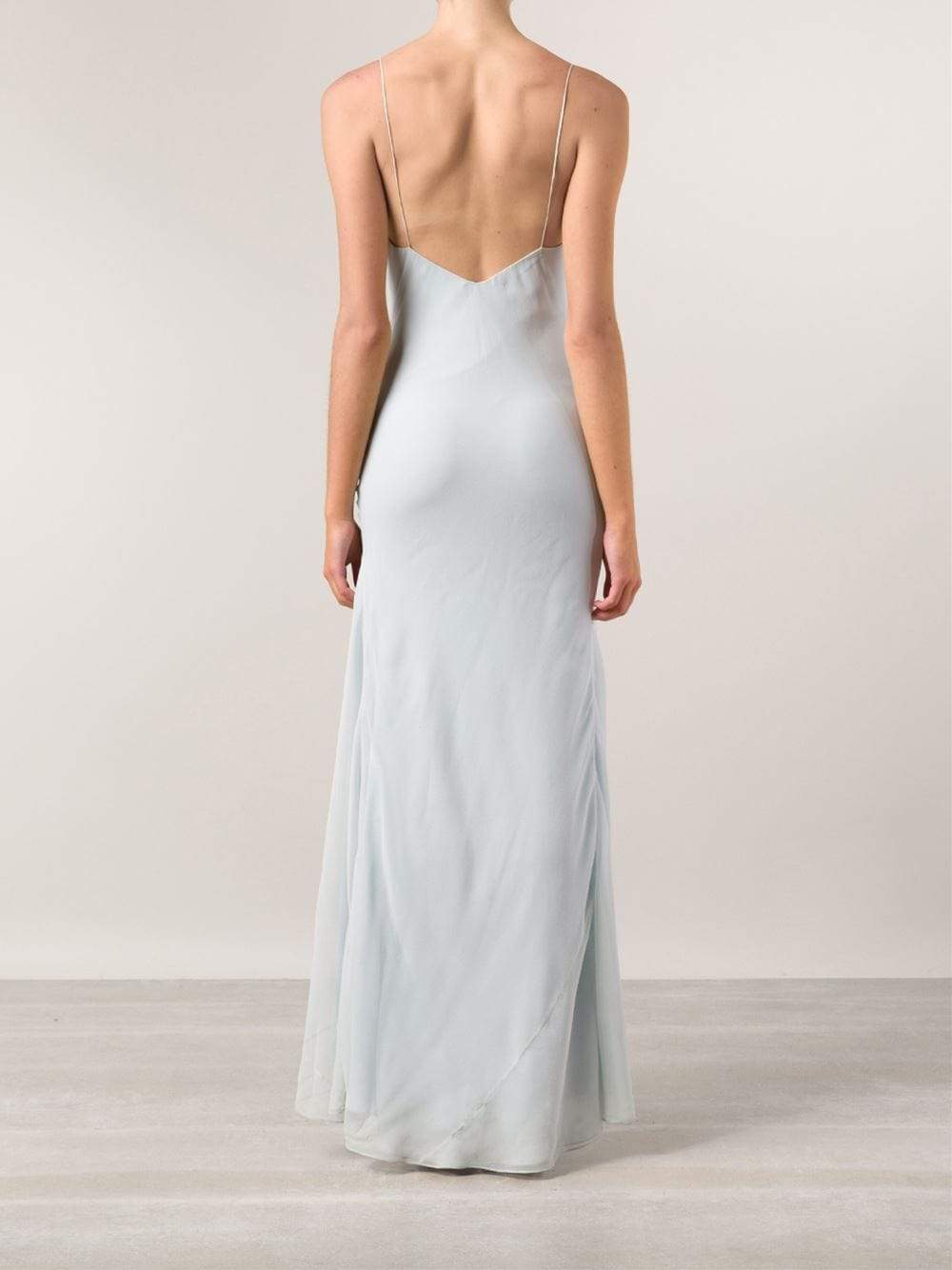HAUTE HIPPIE-Gown With Cascading Ruffle-