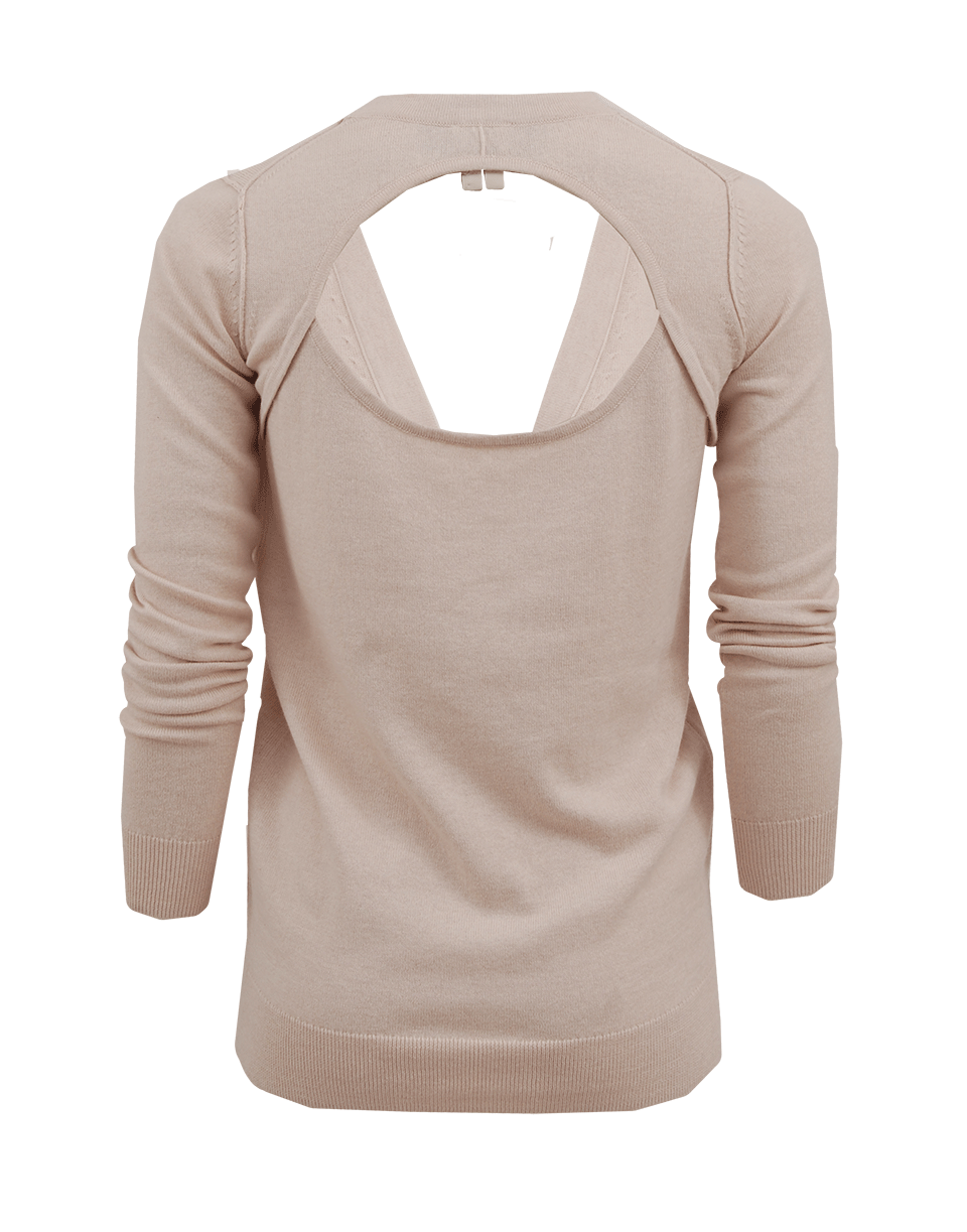 HAUTE HIPPIE-Long Sleeve Open Back Cardigan-