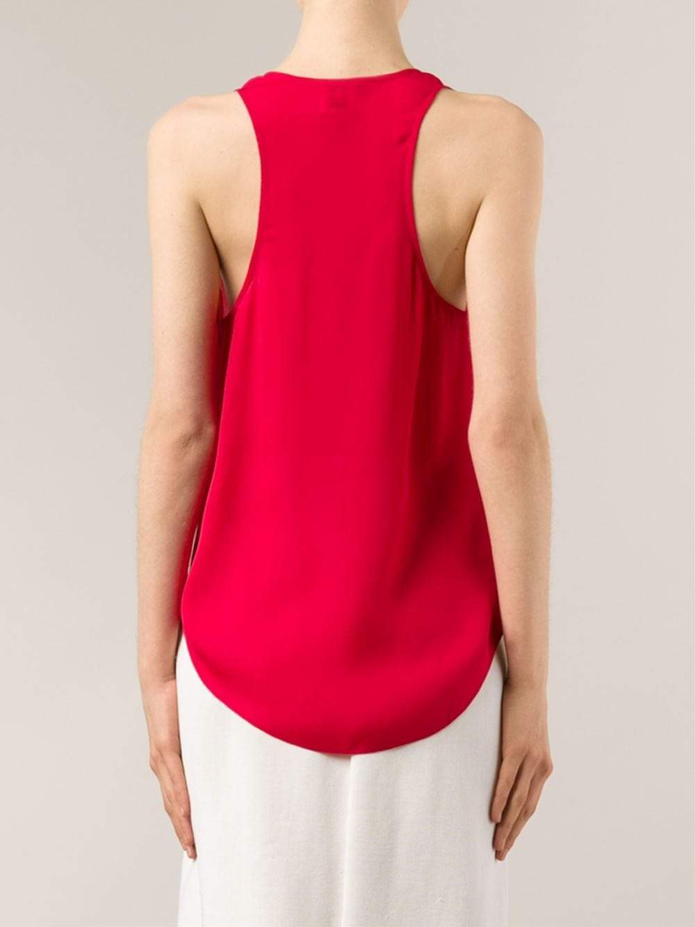 HAUTE HIPPIE-Cowl Neck Racerback-