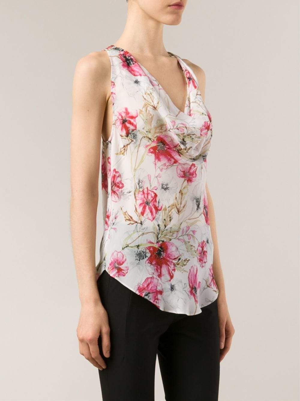 HAUTE HIPPIE-Cowl Neck Racerback-