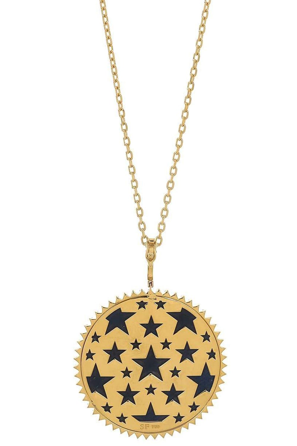 HAVE A HEART X MUSE-Marquetry Landscape Pendant-YELLOW GOLD