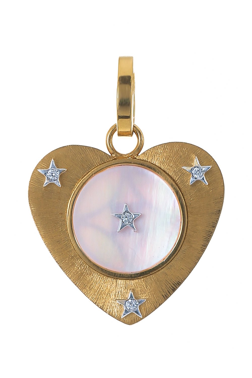 HAVE A HEART X MUSE-Ora Pearl Mini Heart Charm-YELLOW GOLD