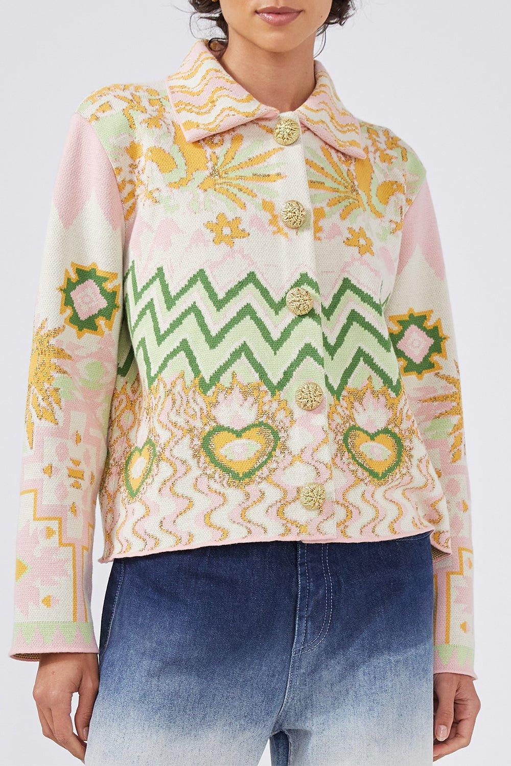 HAYLEY MENZIES-Long Sleeve Collar Jacket-