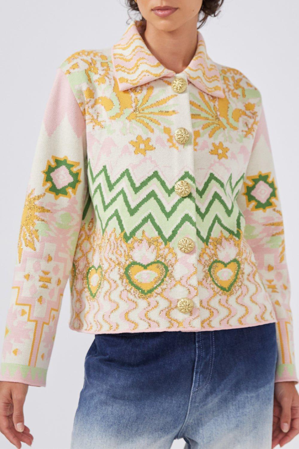 HAYLEY MENZIES-Long Sleeve Collar Jacket-