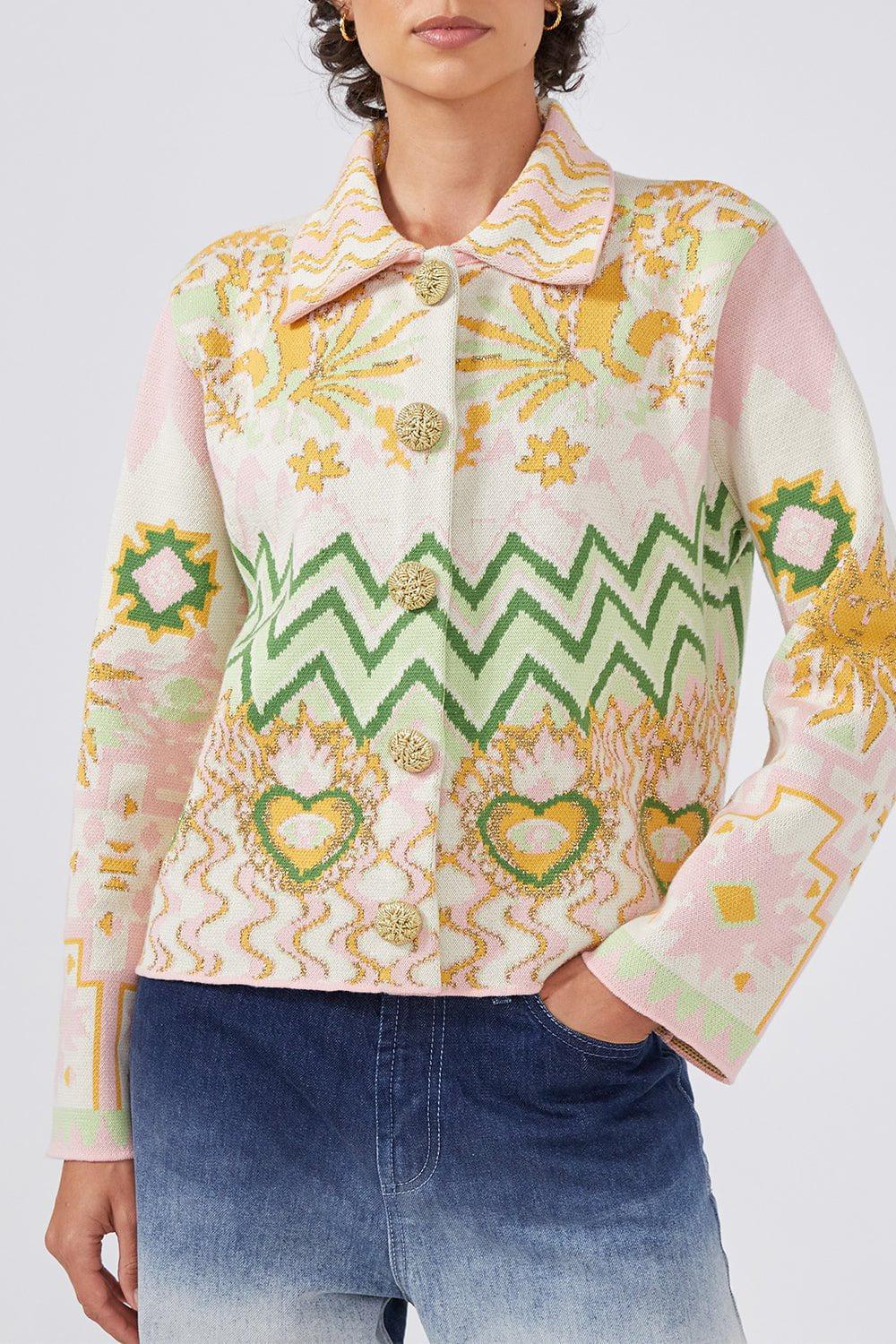 HAYLEY MENZIES-Long Sleeve Collar Jacket-