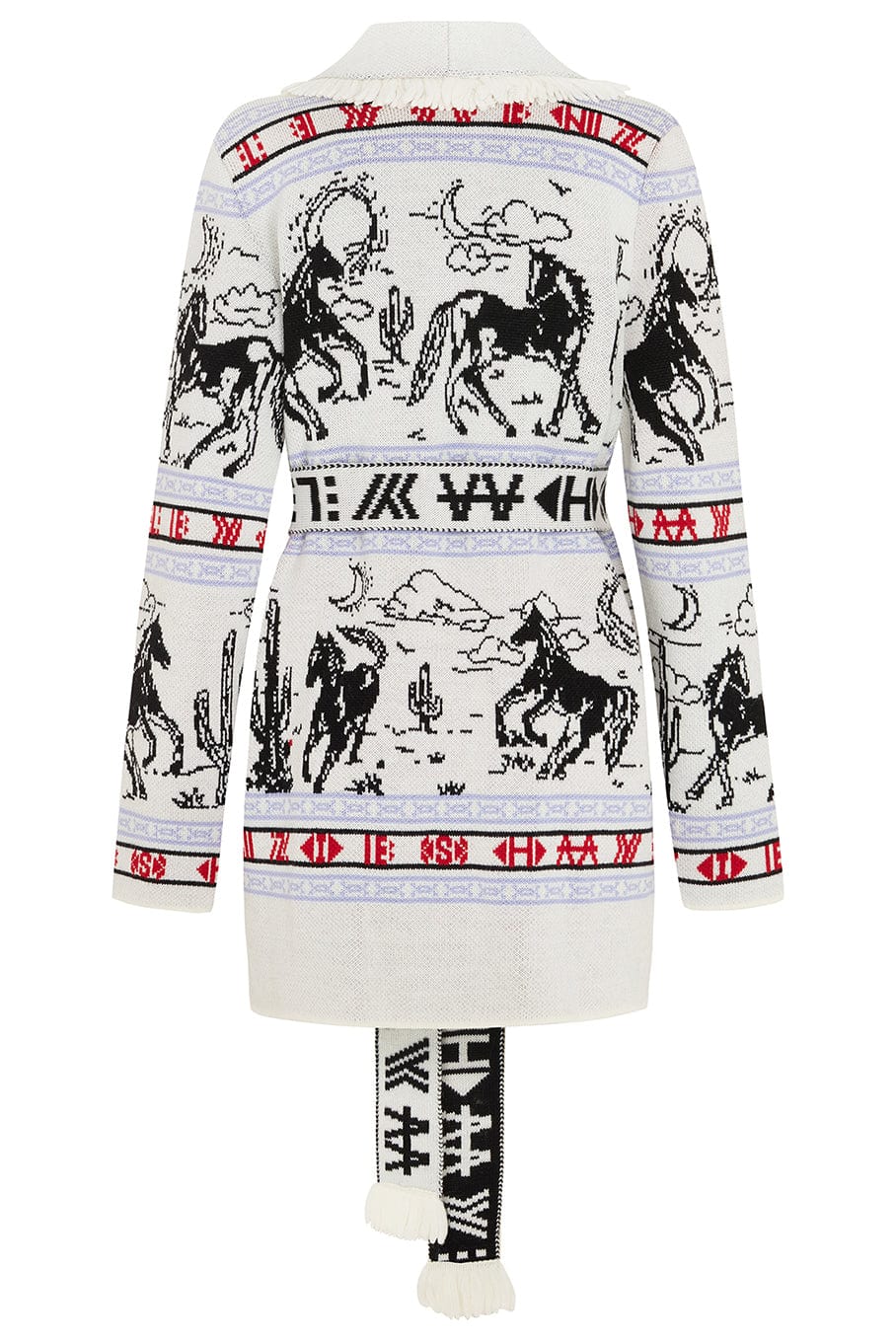 HAYLEY MENZIES-Bronco Merino Jacquard Cardigan-