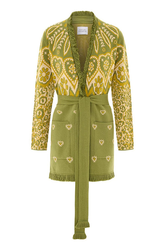Dalton Cardigan - Green-GREEN-XS-CLOTHINGTOPCARDIGAN-HAYLEY MENZIES