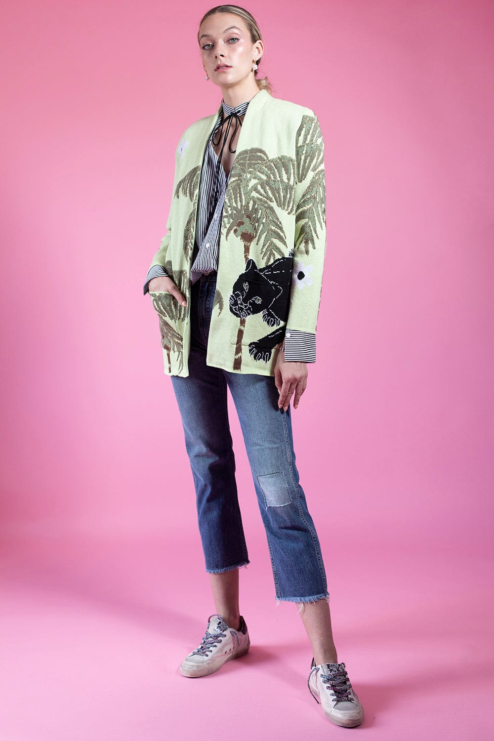 HAYLEY MENZIES-Prowling Panther Cardigan-