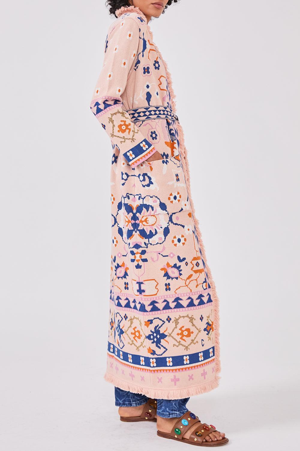 Desert Loom Duster-PINK-XS-CLOTHINGTOPCARDIGAN-HAYLEY MENZIES
