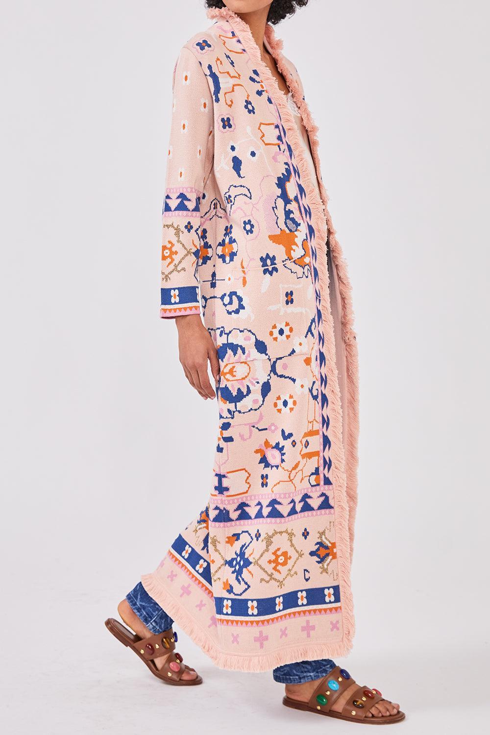 Desert Loom Duster-PINK-XS-CLOTHINGTOPCARDIGAN-HAYLEY MENZIES