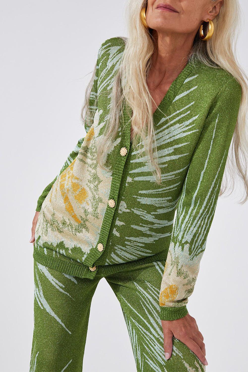 HAYLEY MENZIES-Deep Vneck Midi Cardigan-